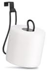 Toilet Paper Holder Stand White Metal 72x41 Inches Black