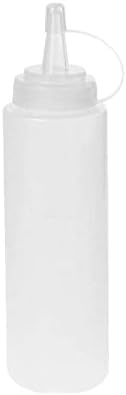 Condiment Squeeze Bottles - 8 oz Empty with Tips