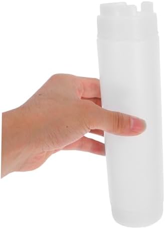 Refillable White Squeeze Bottles Perfect for Your condiment Needs
