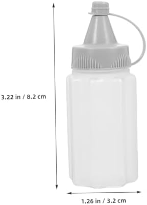 8-Piece Compact Portable Squeeze Condiment Bottles