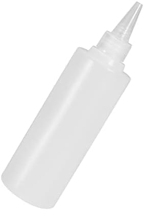 6pc 250ml Pointed Mouth Squeeze Condiment Bottles