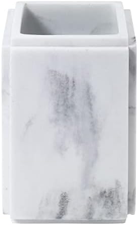 Premium Resin Tumbler Marble-Style Bathroom Organizer