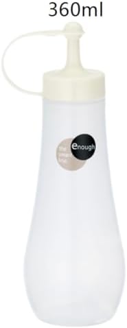 5-Piece Squeeze Bottle Set for Sauces 360ml Capacity Durable Kitchen Essential