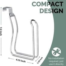 Toilet Paper Holder Stand White Metal 72x41 Inches Black