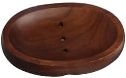 Natural Black Walnut Wooden Bar Soap Holder
