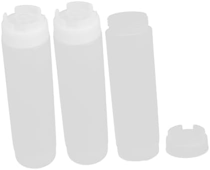 CIYODO 480ml Condiment Squeeze Bottles for Dual Sausage Ketchup dressing