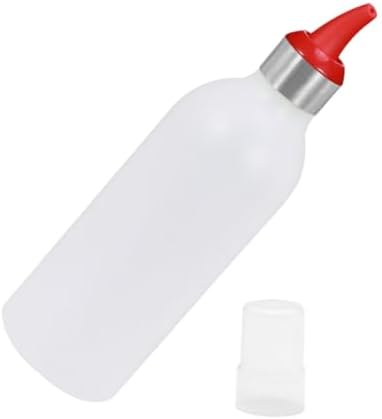 450ml Red Squeeze Condiment Bottles for Kitchen Use