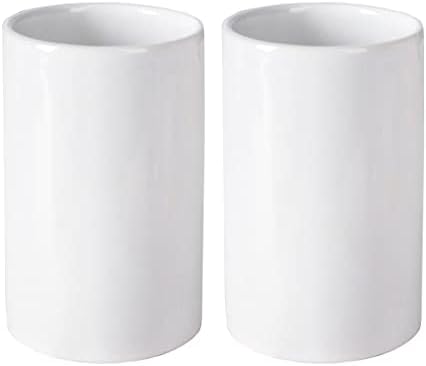 2-Piece Ceramic Mouthwash Cups Easy to Use