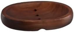 Natural Black Walnut Wooden Bar Soap Holder