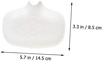 Perfect 2pcs WhiteGray Draining Soap Disk for Bathroom Kitchen Storage