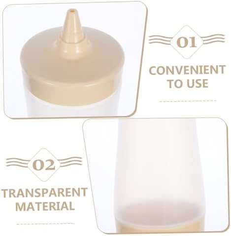 STOBAZA 3 Piece Ketchup Mustard Squeeze Bottles