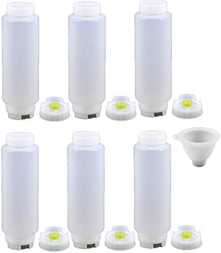 6-pack of Gravity-Disposing Squeeze Bottles