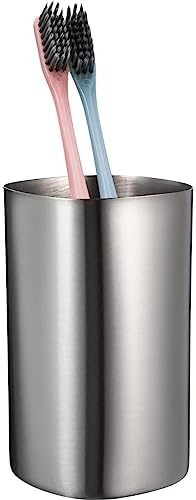 Angoily Stainless Steel Toothbrush Holder Durable Stylish Bath Organizer