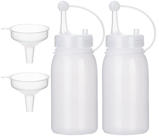 Condiment Squeeze Bottles 2 Pack for Kitchen Crafting