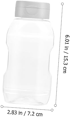 4-Piece Condiment Squeeze Bottles with Caps