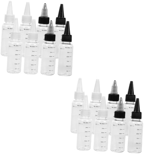 16 Piece Graduated Squeeze Bottles Refillablecompact Design