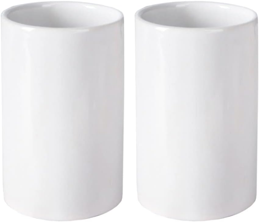 2-Piece Ceramic Mouthwash Cups Easy to Use
