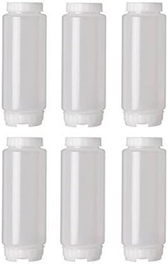 Gleaming Surface 6-Piece Set 20 oz Squeeze Bottles