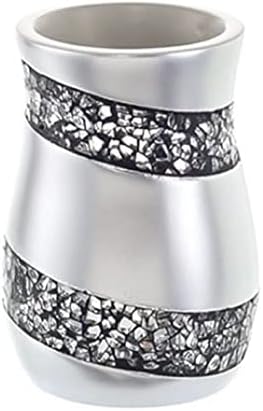 Creative Scents Silver Mosaic bathroom cup electric toothbrush holder