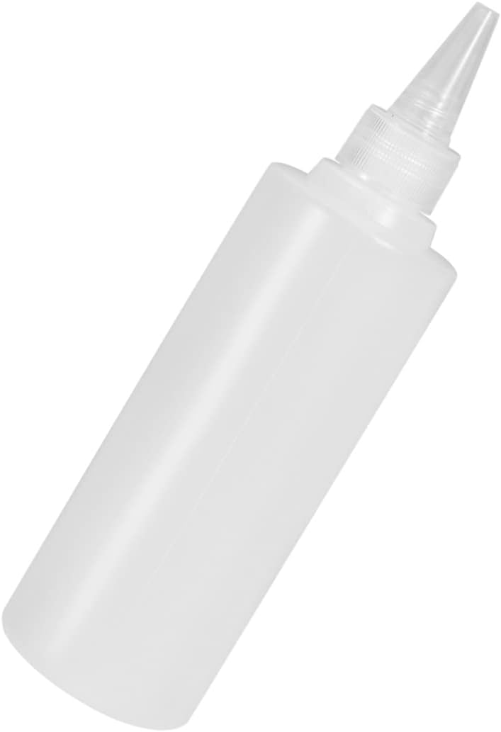 6pc 250ml Pointed Mouth Squeeze Condiment Bottles
