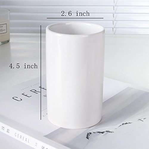 2-Piece Ceramic Mouthwash Cups Easy to Use