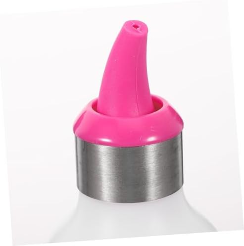GRIRIW Silicone Condiment Squeeze Bottles with Lids for Kitchen Use