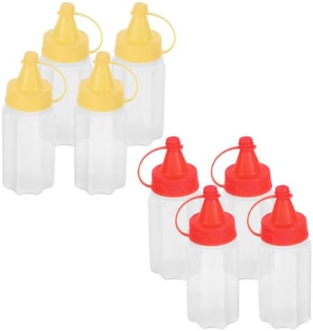 GRIRIW Mini Squeeze Condiment Containers - Compact Travel Design