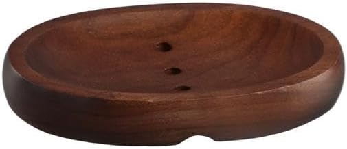 Natural Black Walnut Wooden Bar Soap Holder