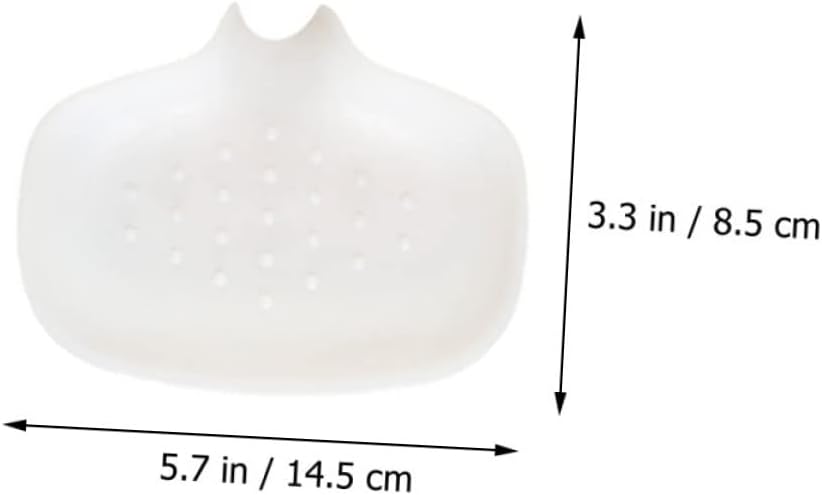Perfect 2pcs WhiteGray Draining Soap Disk for Bathroom Kitchen Storage