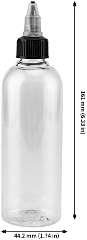 50-Pack 5oz Empty Plastic Squeezing Bottles for Condiment Storage
