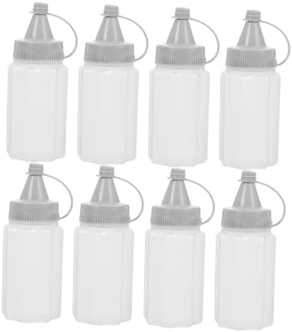 8-Piece Compact Portable Squeeze Condiment Bottles