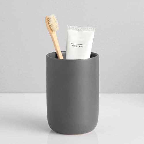 Sturdy Ceramic Toothbrush and Toothpaste Organizer