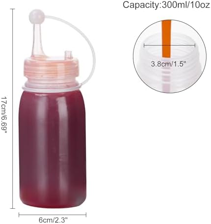 Condiment Squeeze Bottles 2 Pack for Kitchen Crafting