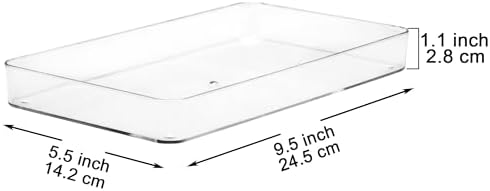 Youngever 3 Pack Plastic Bathroom Trays
