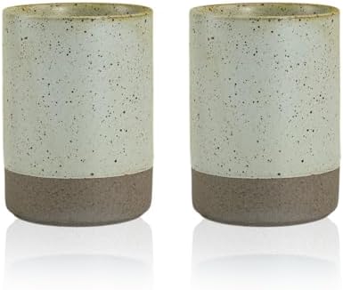 2-Piece Vintage Ceramic Mouthwash Cups
