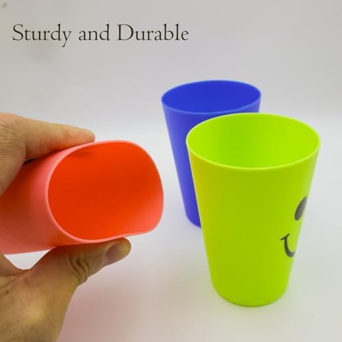 Smile Face Toothbrush Holder Reusable Stackable 260ml for Kids