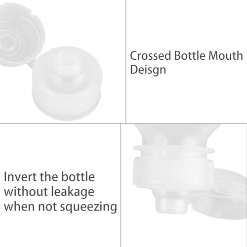 LDHHYH 12-Piece 17oz Condiment Squeeze Bottles