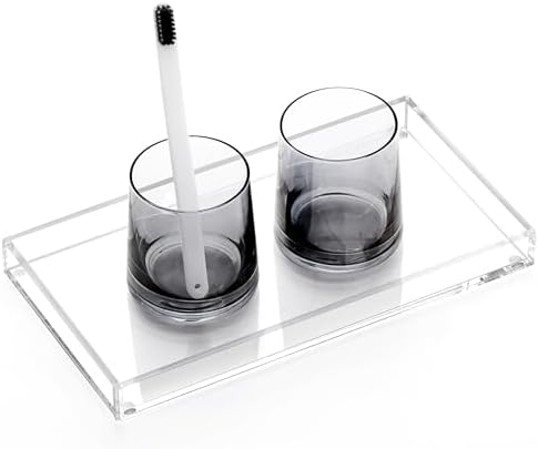 DINGHUO Acrylic Bathroom Vanity Tray