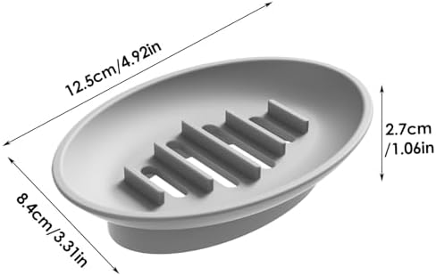 High-Quality Silicone Soap Dish Organizer for Bathrooms Bushes and Kitchens