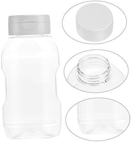 4-Piece Condiment Squeeze Bottles with Caps