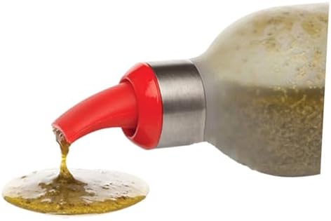 STOBAZA 2-Piece KitchenCondiment Squeeze Bottles with Red 450ml