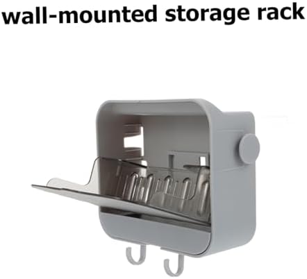 Double-Purpose Wall Mounted Soap Dish Holder for Efficient Storage