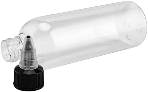 50-Pack 5oz Empty Plastic Squeezing Bottles for Condiment Storage
