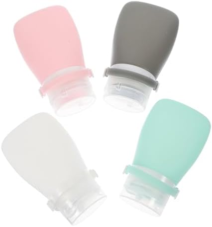 4 Piece Leak-Proof Squeeze Condiment Bottles Set Perfect for Cooking Entertaining