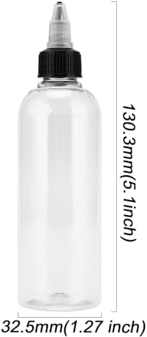 HOIGON 40-Piece 2 oz Clear Dispensing Bottles