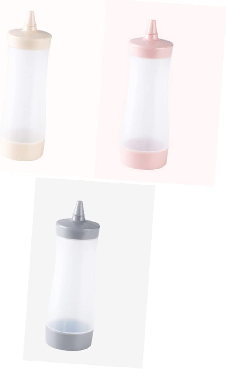 Luxshiny 350ml Food Safe PP PE Condiment Squeeze Bottle