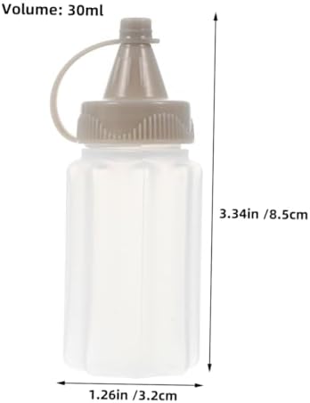 Stylish 12-Piece Reusable Condiment Squeeze Bottles