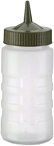 Traex Wide Mouth 16 oz Squeeze Bottle with Brown Cap