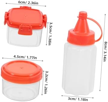 12 Piece Condiment Squeeze Bottles Set for Kitchen Storage Organization