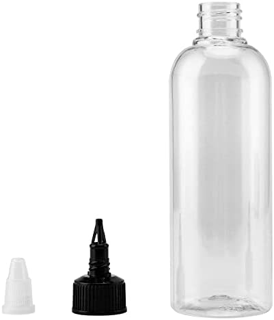 50-Pack 5oz Empty Plastic Squeezing Bottles for Condiment Storage